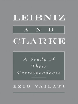 cover image of Leibniz and Clarke